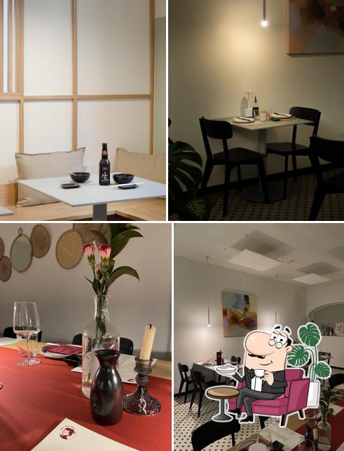 Gli interni di Shüra sushi house