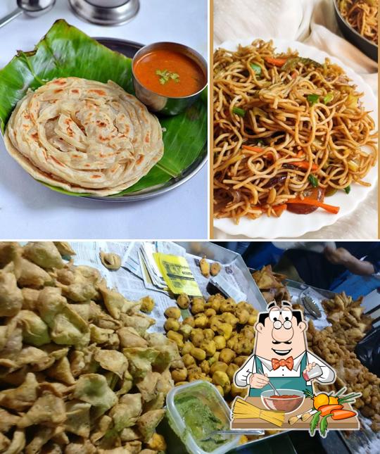Spaghetti bolognese at Tilak nagar food cart