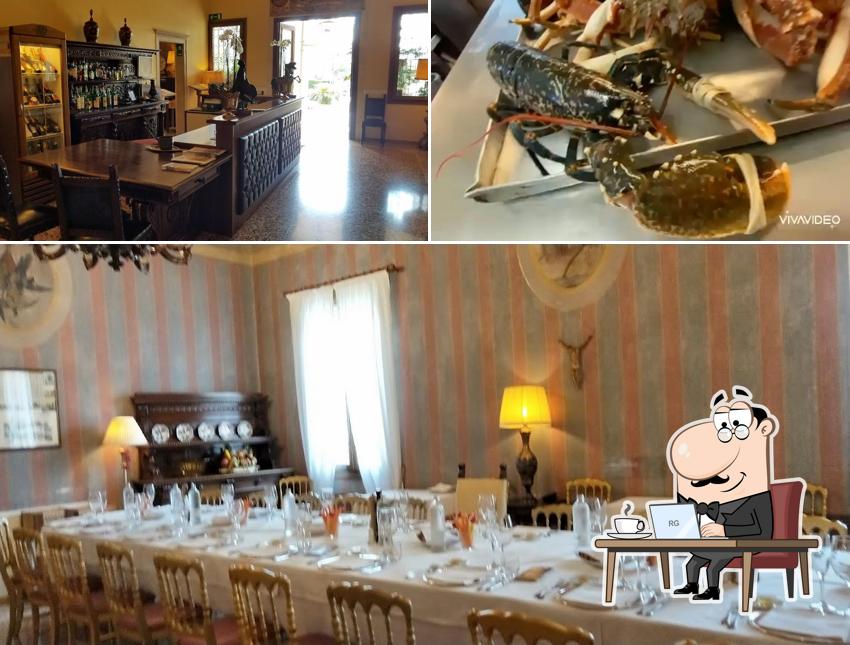 Guarda la immagine che raffigura la interni e cibo di Ristorante AB Baretta