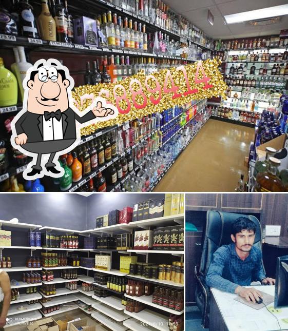 The interior of Wine shop