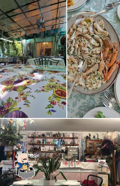 Tra le diverse cose da Trattoria Da Maria si possono trovare la cibo e interni