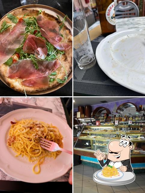 Spaghetti alla carbonara al Bar Lo Smeraldo