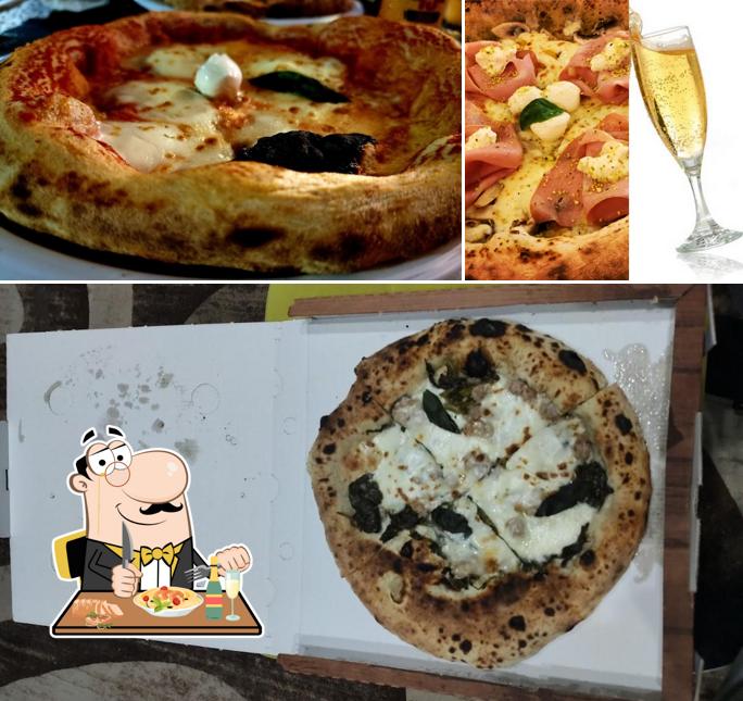 La cibo e alcol del ristorante