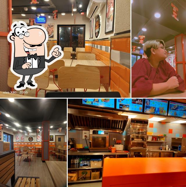 The interior of WOW Chicken
