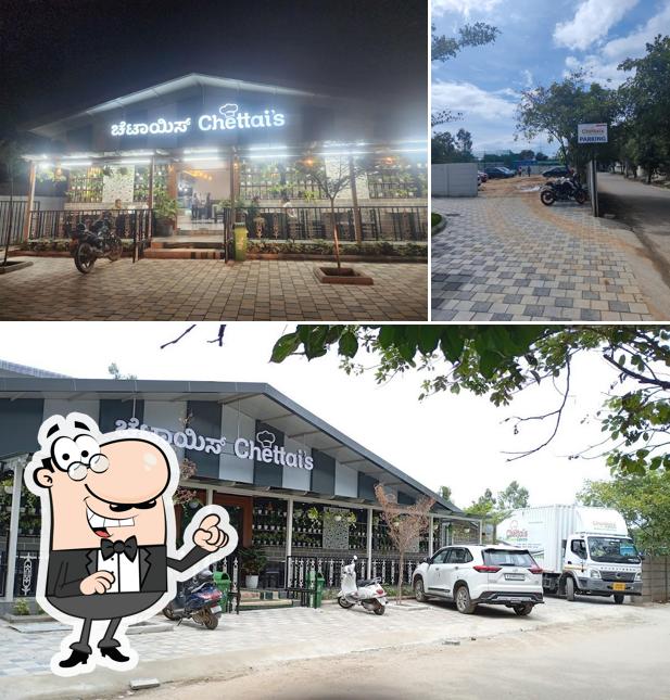 The exterior of Chettais Family Restaurant Bangalore