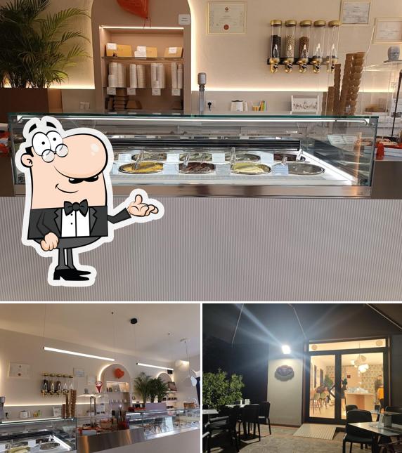 Gli interni di Olmechi Cioccolato & Gelato