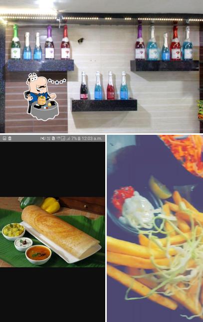 The restaurant's food and beverage