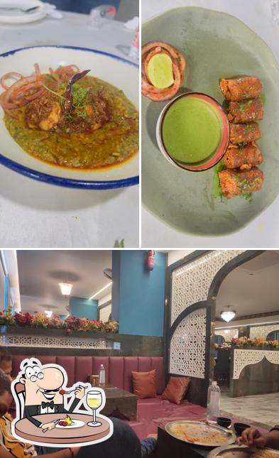 Take a look at the picture displaying food and interior at Barkaas Tirupati