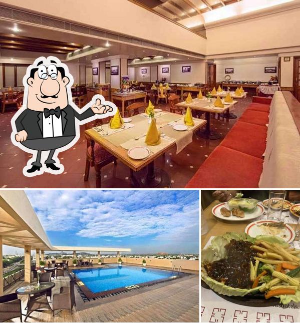 The image of interior and food at Utsav