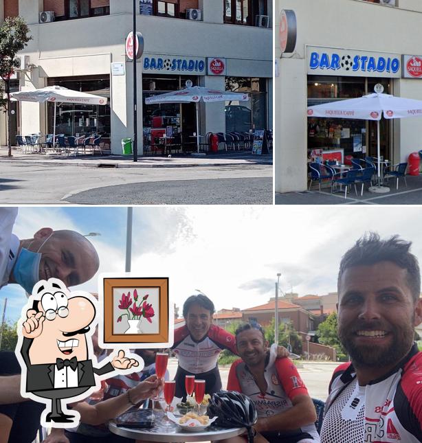Gli interni di Bar Stadio