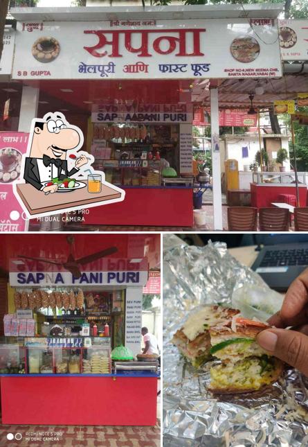 Sapna Bhelpuri And Paratha Center is distinguished by food and interior