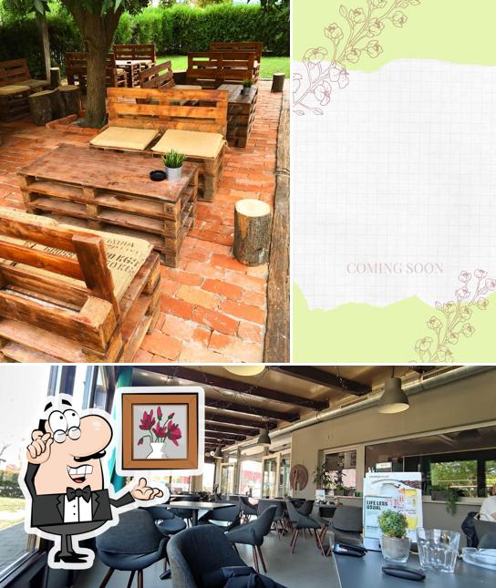 Gli interni di Garden Caffe