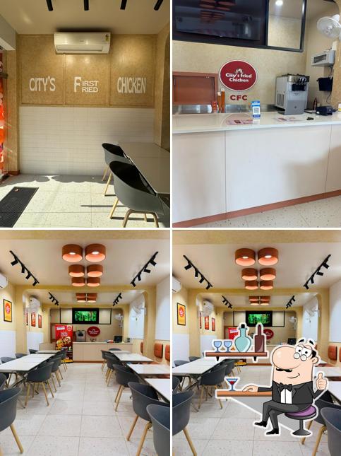 The interior of City's fried chicken (CFC)
