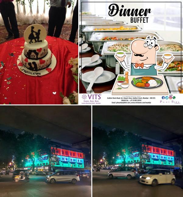 This is the photo displaying food and exterior at VITS The City Cafe