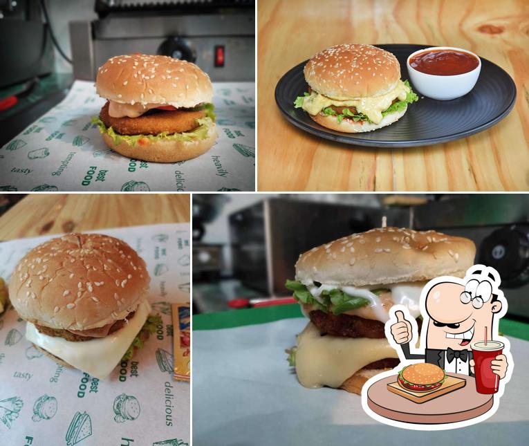 Get a burger at HUNGRY HACKERS