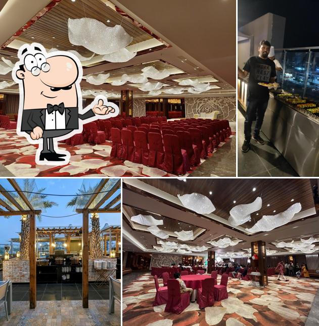 Take a seat at one of the tables at The Mist