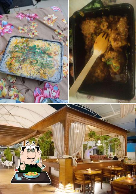 The picture of food and interior at Bird Valley