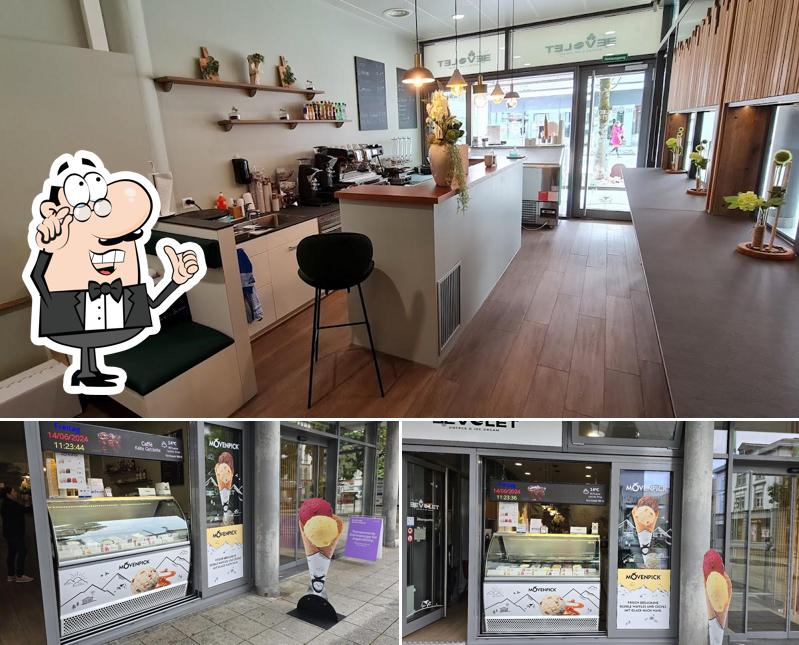 Gli interni di Café EVOLET