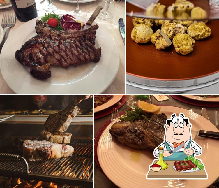 Piatti di carne vengono proposti a Trattoria de la Trebia Milano