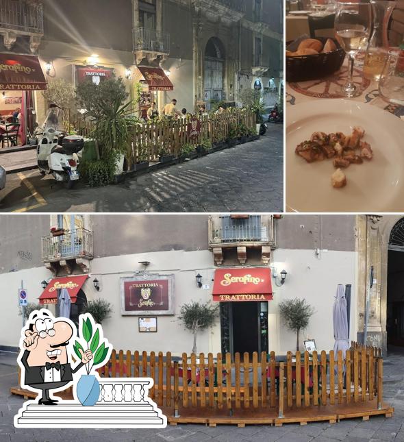 La immagine della esterno e bevanda di Trattoria Serafino I° di Serafino Luigi