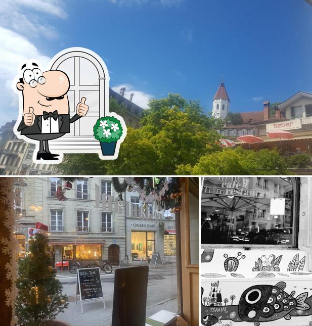 Goditi la vista dall'area esterna di Café Restaurant Le Tunnel