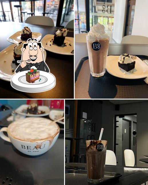 Chocolate cake at BEAU COFFEE