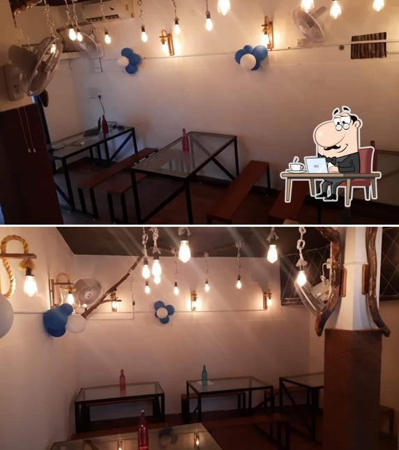 The interior of Le Bunty's Cafe