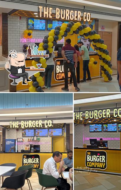 The interior of The Burger Company