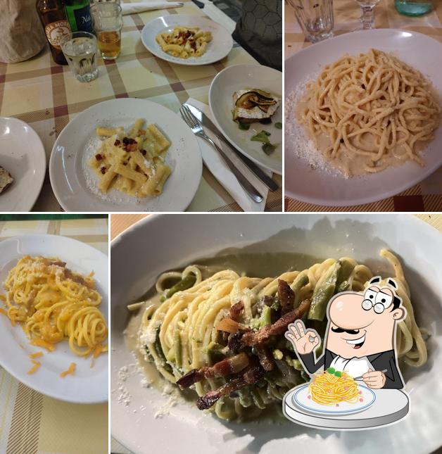 Spaghetti alla carbonara al Osteria Qui Se Magna!