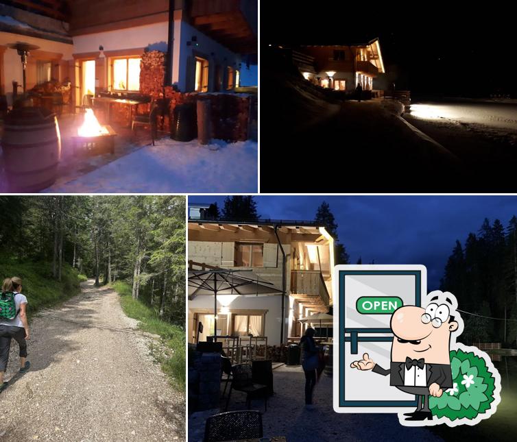 Gli esterni costituiscono una caratteristica importante di Rifugio Lago d'Ajal