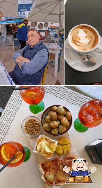 Questa è la immagine che mostra la cibo e interni di Bar Matteo