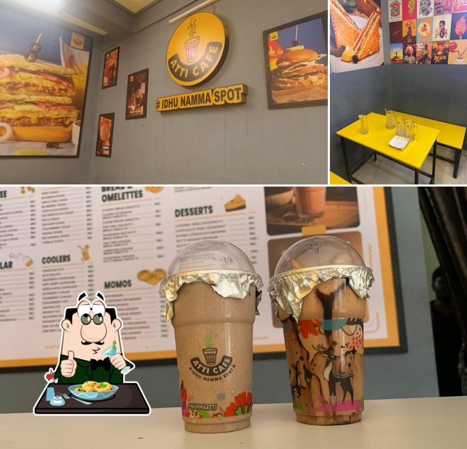 Check out the picture showing food and interior at Cafe Culture