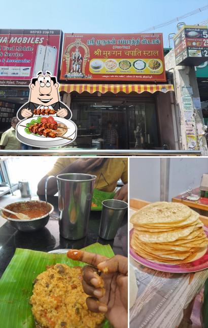 Food at Sri Murugan Chappathi Stall