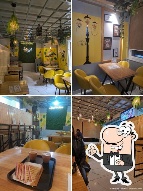 The interior of Tealogy Cafe