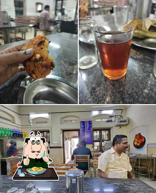 The photo of Hotel Saravana's’s food and interior