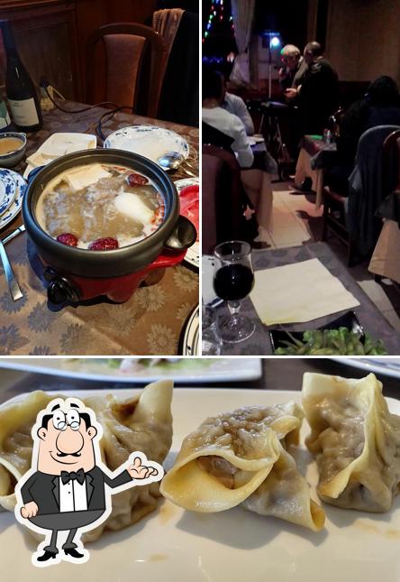La foto della interni e cibo di Hong Kong