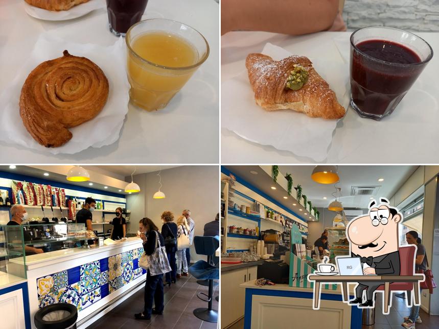 La immagine della interni e cibo di Purosud Cafè