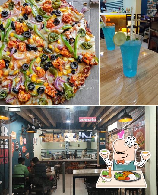 PIZZA JUNCTION is distinguished by food and interior