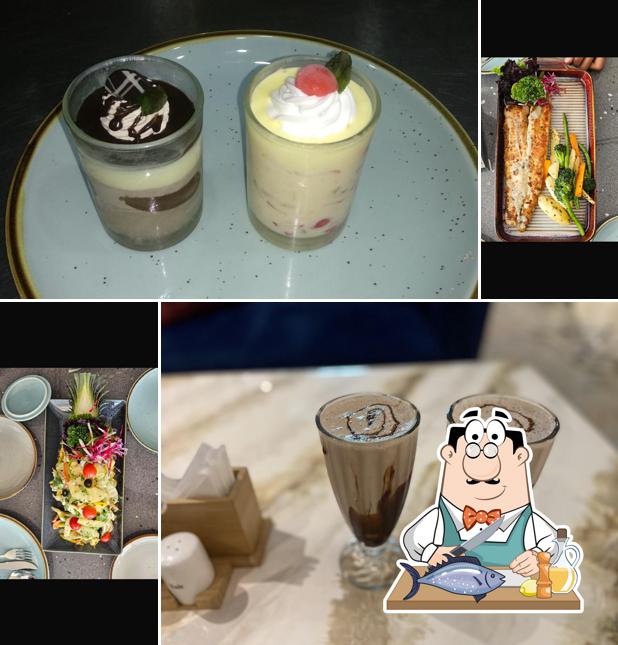 Grilled salmon at Coastal D’costa