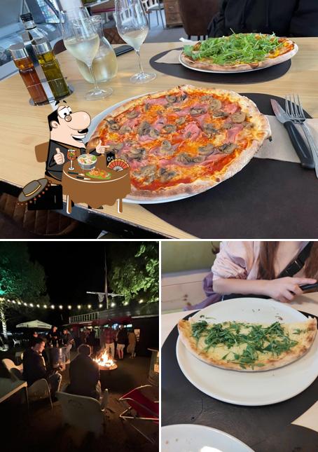 La cibo e interni del ristorante