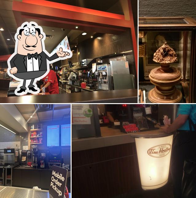 L'intérieur de Tim Hortons
