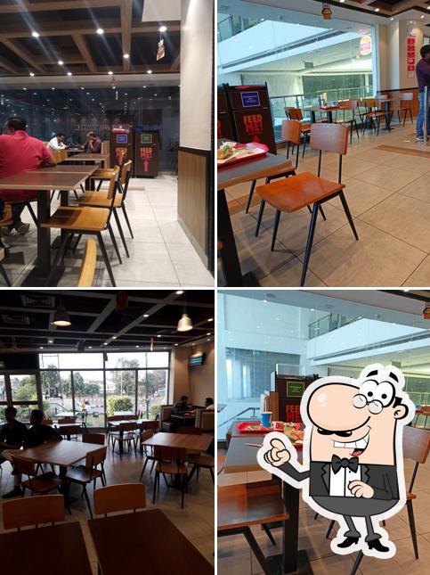 The interior of Burger King