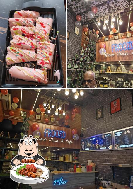 This is the image displaying food and interior at Froozo