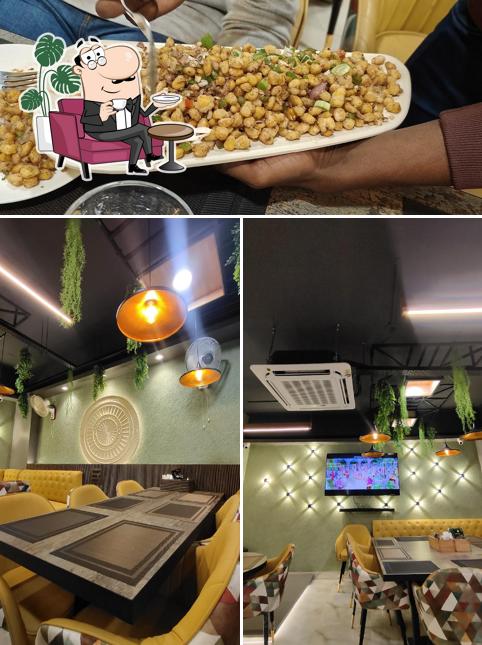 This is the image displaying interior and food at Khattar's Kitchen