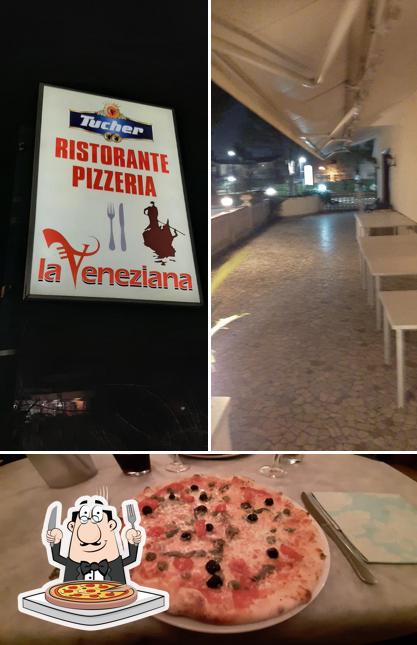 A Pizzeria La Veneziana, puoi prenderti una bella pizza