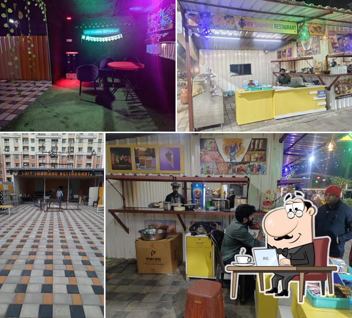 The interior of Shiv Shambhu Restaurant