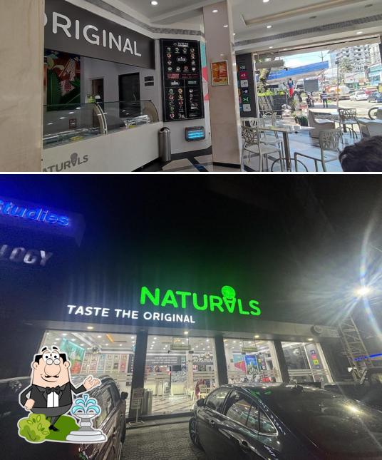 Take a look at the outside area of Naturals Ice Cream