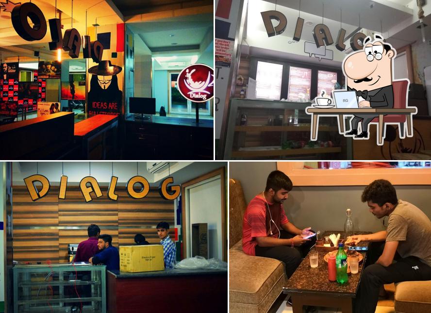 The interior of Café Dialog