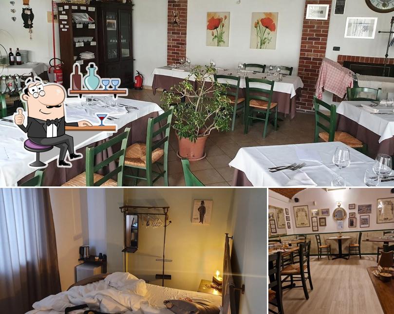 Gli interni di La Taverna dei Tre Gufi