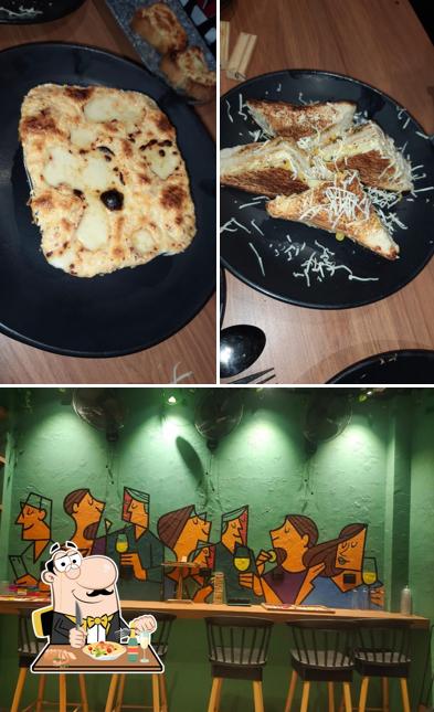 The photo of food and interior at Taste n Trivia Cafe